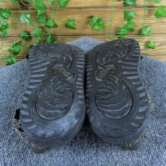 Teva Men Shoc Pad Sport Sandals Gray Synthetic Size 11 Medium Used 2025 - Picture 5 of 6